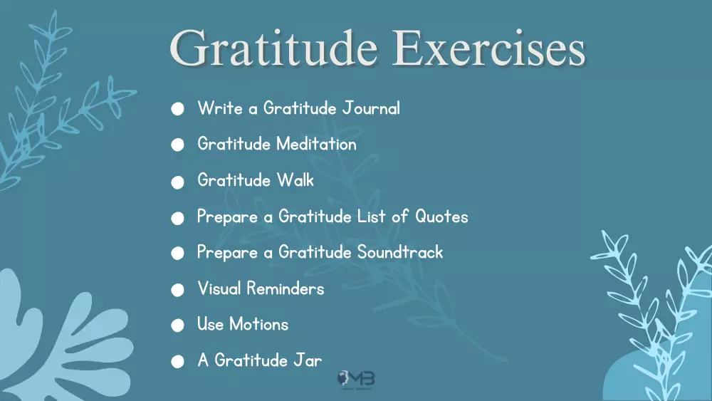 Gratitude Exercises