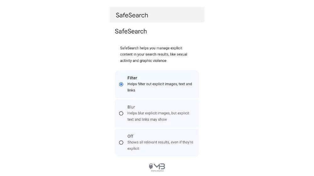 Google Safe Search